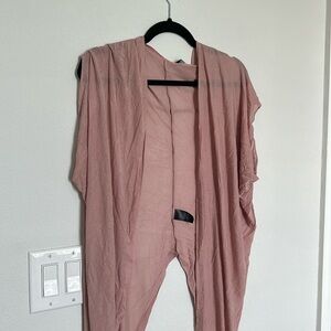 Anthropologie Lightweight Pink Coverup